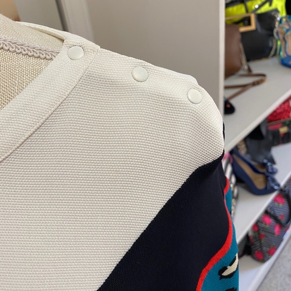 Zara Animal Print color block top Sz medium - Picture 3 of 8